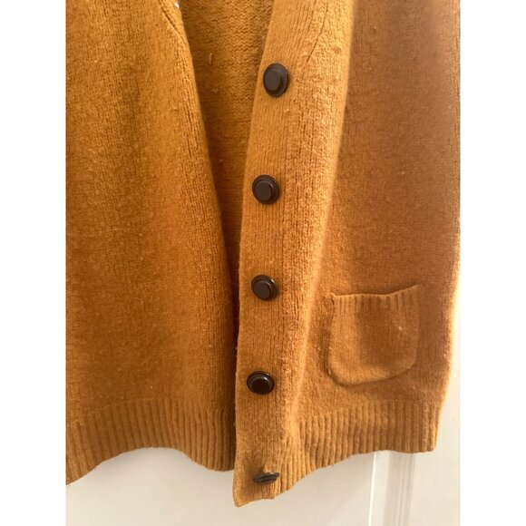 Vintage dELiAs Mustard Yellow Button-Up Knit Sweater Vest - Picture 4 of 4
